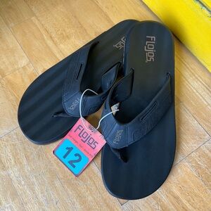 Flojos Black Men's Sandals